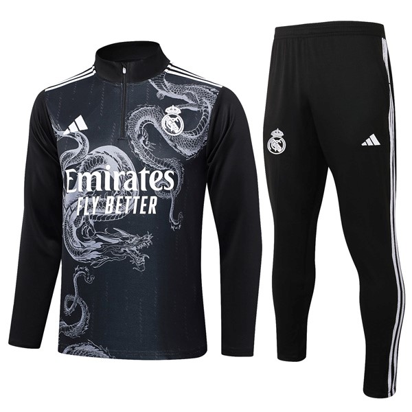 Sudadera De Training Real Madrid 2024/25 Negro Gris